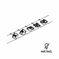 Paulmann CorDuo Seilsystem Mac II Basisset GU5.3  max. 5x10W   230/12V Schwarz matt#Chrom