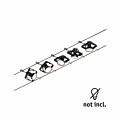Paulmann CorDuo Seilsystem Mac II Basisset GU5.3  max. 5x10W   230/12V Schwarz matt#Chrom