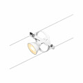 Paulmann CorDuo Seilsystem Cardan Einzelspot GU5.3  max. 10W   12V Weiß matt#Chrom