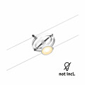 Paulmann CorDuo Seilsystem Cardan Einzelspot GU5.3  max. 10W   12V Weiß matt#Chrom