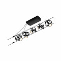 Paulmann CorDuo Seilsystem Cardan Basisset GU5.3  max. 5x10W   230/12V Schwarz matt#Chrom