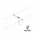 Paulmann CorDuo Seilsystem Salt Einzelspot GU5.3  max. 10W   12V Weiß matt#Chrom