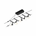 Paulmann CorDuo Seilsystem Sheela Basisset GU5.3  max. 5x10W   230/12V Schwarz matt#Chrom