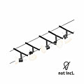 Paulmann CorDuo Seilsystem Sheela Basisset GU5.3  max. 5x10W   230/12V Schwarz matt#Chrom