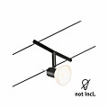Paulmann CorDuo Seilsystem Sheela Einzelspot GU5.3  max. 10W   12V Schwarz matt#Chrom