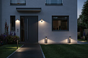 Paulmann LED Außenwandleuchte Capea   IP44  96x128mm 3000K 6W 500lm 230V  Anthrazit Aluminium