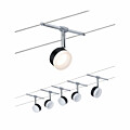 Paulmann CorDuo LED Seilsystem ClearLED Basisset  5x150lm 5x4W 2700K  230/12V Schwarz#Chrom
