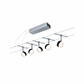 Paulmann CorDuo LED Seilsystem ClearLED Basisset  5x150lm 5x4W 2700K  230/12V Schwarz#Chrom