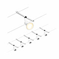Paulmann CorDuo Seilsystem Salt Basisset GU5.3  max. 5x10W   230/12V Weiß matt#Chrom
