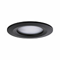 Paulmann LED Einbauleuchte 3-Step-Dim Nova Coin Basisset starr IP44 rund 78mm  Coin 3x6W 3x470lm 230V dimmbar 2700K Schwarz matt