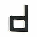Paulmann Solar LED Hausnummernleuchte inkl. wechselbarer Akku Buchstabe D inkl. wechselbarer Akku IP44 3000K 6lm Schwarz