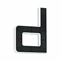Paulmann Solar LED Hausnummernleuchte inkl. wechselbarer Akku Buchstabe D inkl. wechselbarer Akku IP44 3000K 6lm Schwarz