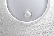 Paulmann LED Außenwandleuchte Platomo Bewegungsmelder seewasserresistent IP44 rund 180mm 3000K 14.5W 1200lm 230V  Weiß Kunststoff