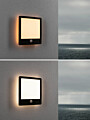 Paulmann LED Außenpanel Lamina Backlight Bewegungsmelder insektenfreundlich IP44 eckig 250x47mm Tunable Warm 14W 920lm 230V  Schwarz Kunststoff