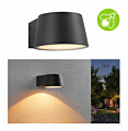 Paulmann LED Außenwandleuchte Capea  insektenfreundlich IP44  96x128mm 2200K 6W 550lm 230V 98° Anthrazit Aluminium