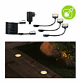 Paulmann Plug & Shine LED Bodeneinbauleuchte Floor Basisset Insektenfreundlich IP67 2200K 3x2W  21VA Silber