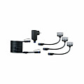 Paulmann Plug & Shine LED Bodeneinbauleuchte Floor Basisset Insektenfreundlich IP67 2200K 3x2W  21VA Silber