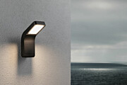 Paulmann LED Außenwandleuchte Kulma  seewasserresistent IP44  90x174mm 3000K 7.5W 520lm 230V  Anthrazit Aluminium
