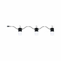 Paulmann Plug & Shine LED Lichterkette Tubs   IP44 3000K 3x2W   Anthrazit