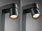 Paulmann LED Pollerleuchte Kimu   IP44  822mm 3000K 2x8W 750lm / 750lm 230V 70° Anthrazit  Aluminium