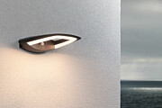 Paulmann LED Außenwandleuchte Akena Bewegungsmelder  IP44  243x254mm 3000K 11W 800lm 230V  Anthrazit Aluminium