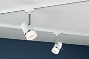 Paulmann URail Schienenspot Pipe Einzelspot GU10  max. 10W  dimmbar 230V Weiß#Chrom