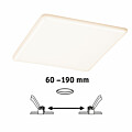 Paulmann VariFit LED Einbaupanel Smart Home Zigbee 3.0 Veluna IP44 eckig 215x215mm  17W 1300lm Tunable White Satin dimmbar