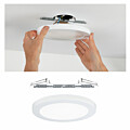 Paulmann LED Einbaupanel 2in1 Cover-it  rund 225mm  16.5W 1200lm 4000K Weiß matt