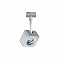 Paulmann URail LED Schienenspot Cube Einzelspot  540lm 8W 2700K dimmbar 230V Chrom matt#Chrom