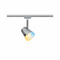 Paulmann URail Schienenspot Smart Home Zigbee 3.0 Cone Einzelspot inkl. Tunable White Leuchtmittel GU10 330lm 5W Tunable White dimmbar 230V Chrom matt#Chrom