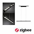 Paulmann URail LED Pendel Smart Home Zigbee 3.0 Lento   3x1800lm 3x13.5W Tunable White dimmbar 230V Schwarz matt
