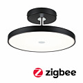 Paulmann LED Deckenleuchte Smart Home Zigbee 3.0 Hildor    2700K 2000lm 230V 25W dimmbar Schwarz matt#Chrom