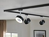 Paulmann URail LED Schienenspot Circle Einzelspot  152lm 5W 2700K dimmbar 230V Schwarz matt