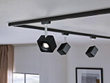 Paulmann URail LED Schienenspot Cube Einzelspot  589.1lm 8W 4000K dimmbar 230V Schwarz matt#Chrom