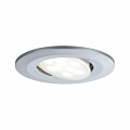 Paulmann LED Einbauleuchte Calla Basisset schwenkbar IP65 rund 90mm 30°  10x6W 10x530lm 230V  4000K Chrom matt