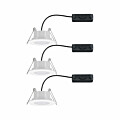 Paulmann LED Einbauleuchte Calla Basisset schwenkbar IP65 rund 90mm 30°  3x6W 3x530lm 230V  4000K Weiß matt