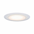 Paulmann Premium LED Einbauleuchte Suon   IP44 rund 90mm   5W 450lm 230V dimmbar 2700K Satin#Weiß