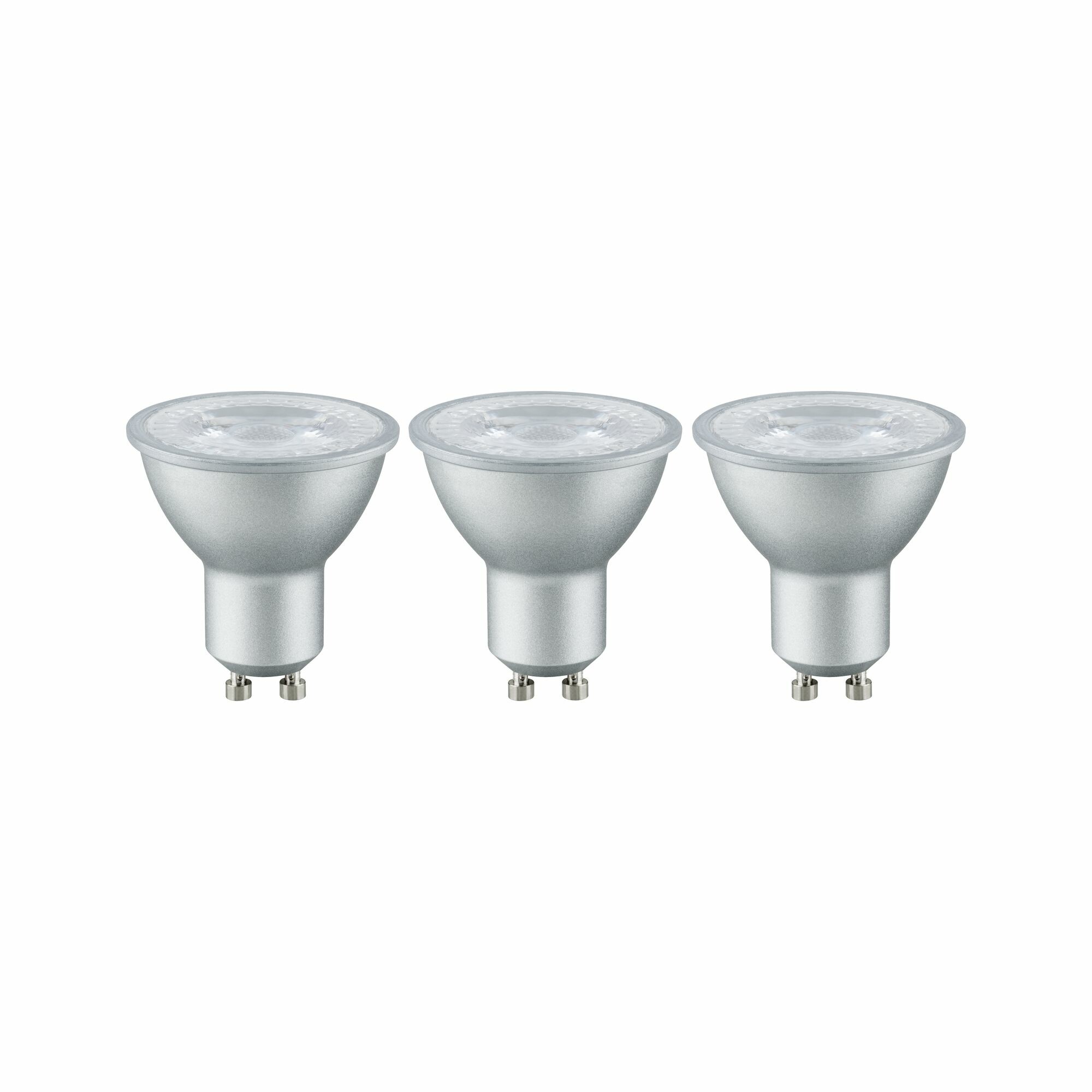 Paulmann Standard 230V LED Reflektor GU10 3er-Pack 3x230lm 3x4W 2700K Alu