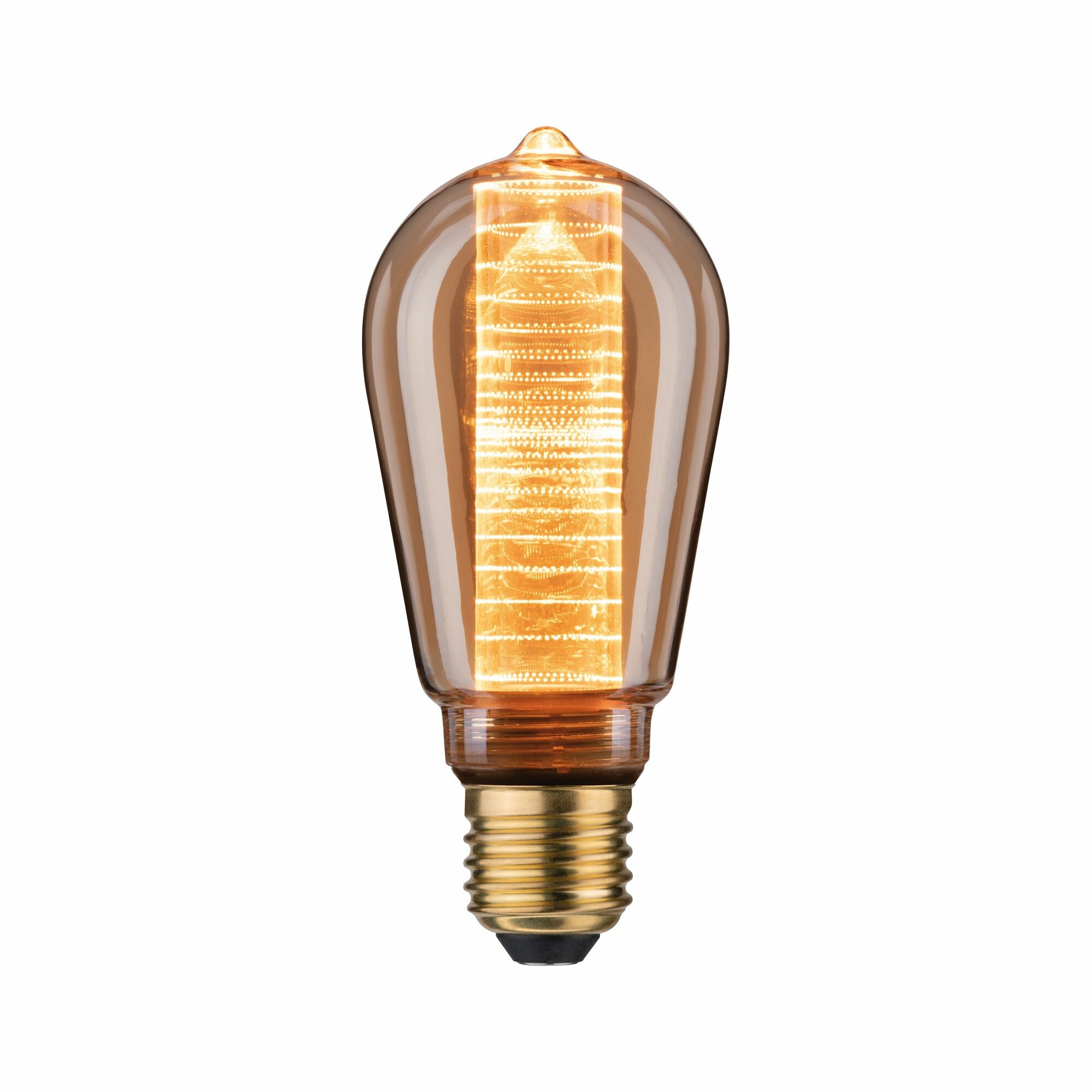 Paulmann Inner Glow Edition LED Kolben Innenkolben Ringmuster E27 230V 120lm 3.6W 1800K dimmbar Gold