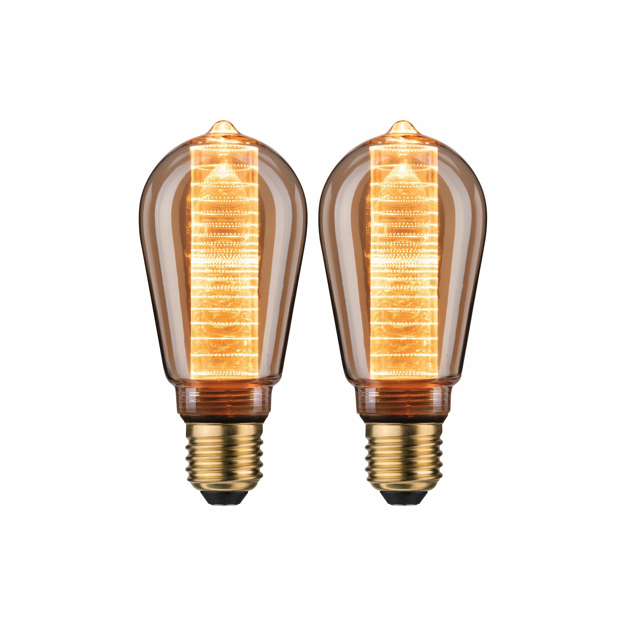 Paulmann Inner Glow Edition Bundle LED Innenkolben E27 230V 2x230lm 2x4W 1800K Gold Ringmuster