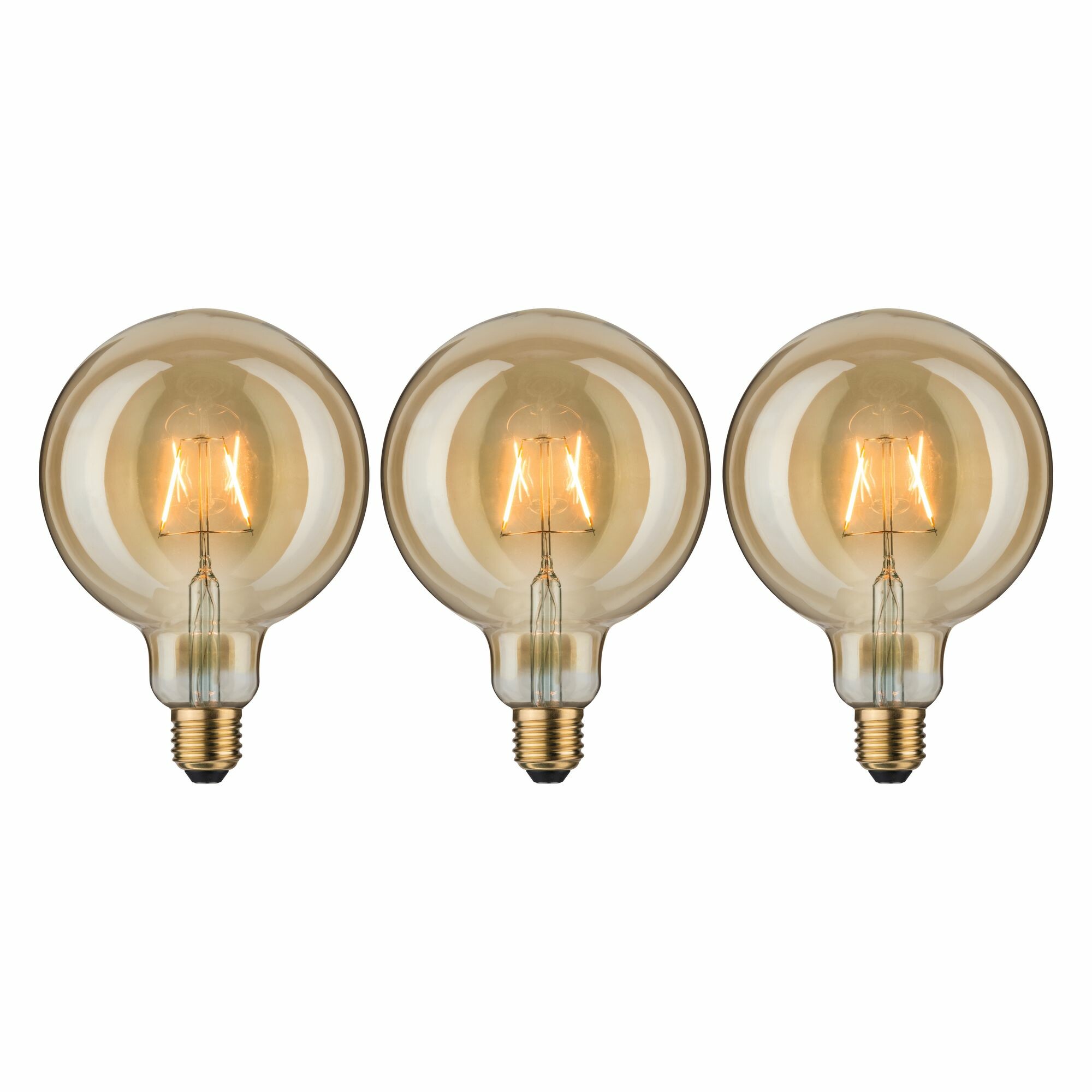 Paulmann 1879 Bundle LED Globe E27 230V 3x170lm 3x2.7W 1700K Gold