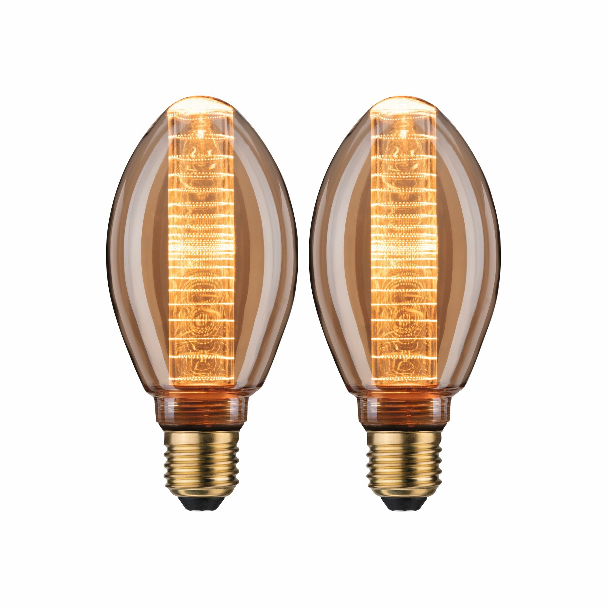 Paulmann Inner Glow Edition Bundle LED Innenkolben E27 230V 2x230lm 2x4W 1800K Gold Ringmuster