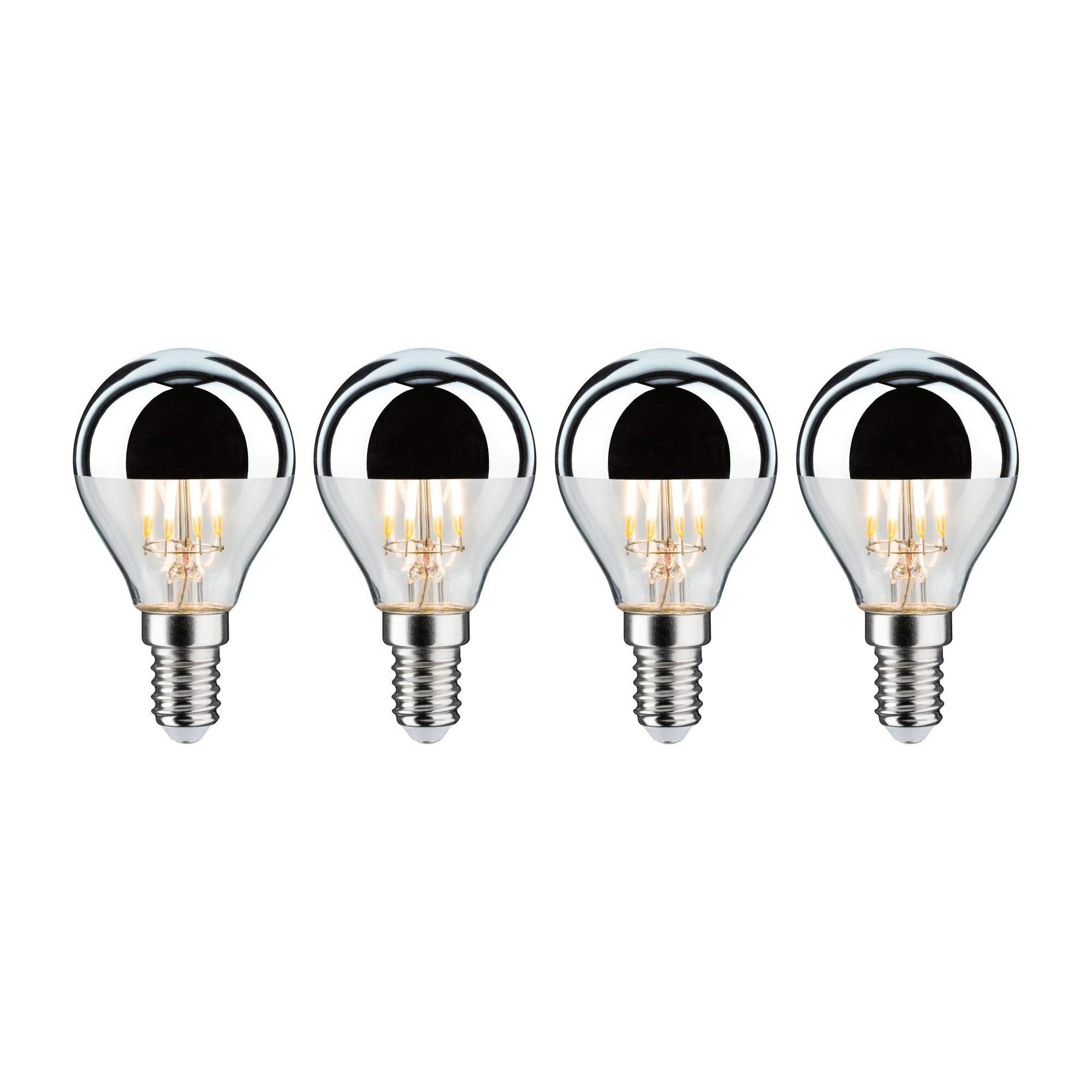 Paulmann Modern Classic Edition Bundle LED Tropfen Kopfspiegel E14 230V 4x440lm 4x4.8W 2700K dimmbar Kopfspiegel Silber