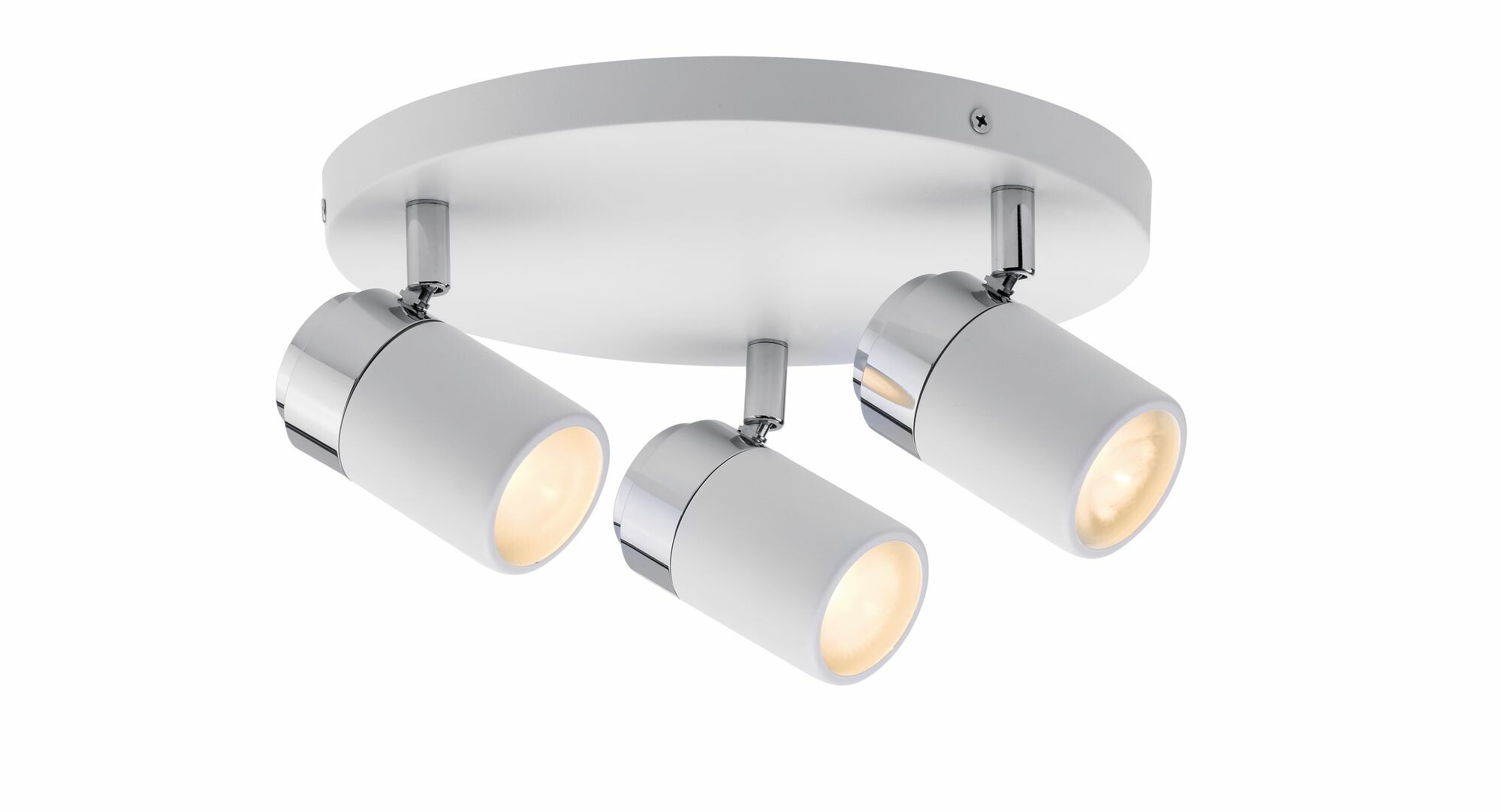 Paulmann Spotlight Zyli  IP44 GU10   230V max. 3x10W dimmbar Weiß#Chrom