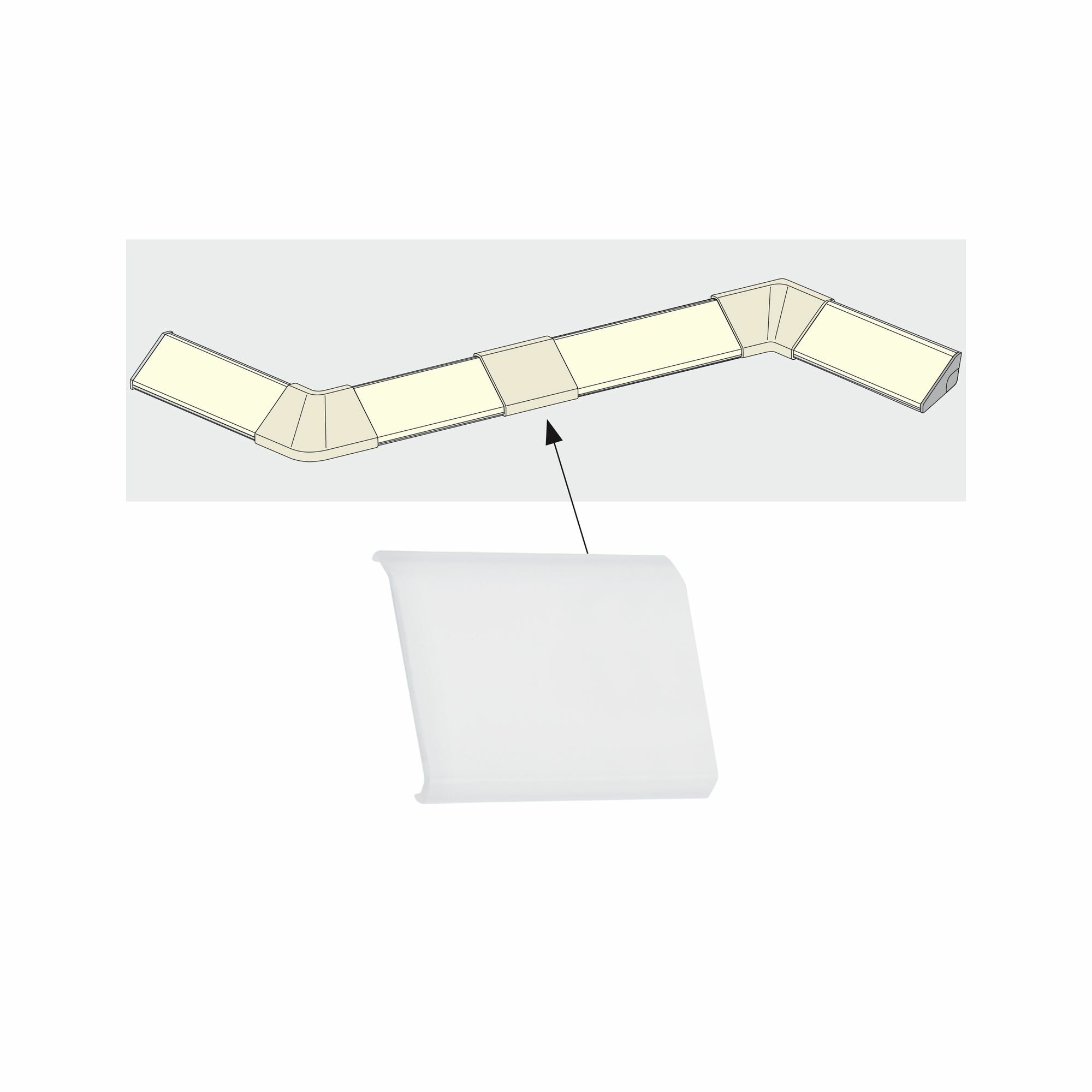 Paulmann LED Strip Profil Delta Verbinder Cover 4er Pack Satin