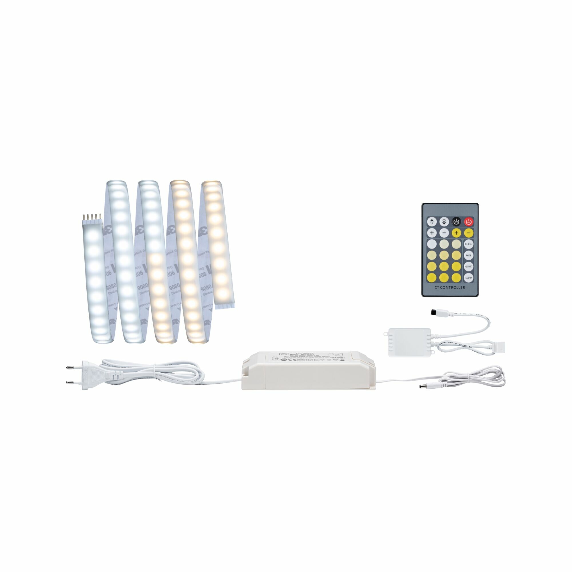 Paulmann MaxLED 1000 LED Strip Tunable White Basisset  1.5m  IP44 17W 1020lm/m 108LEDs/m Tunable White 40VA