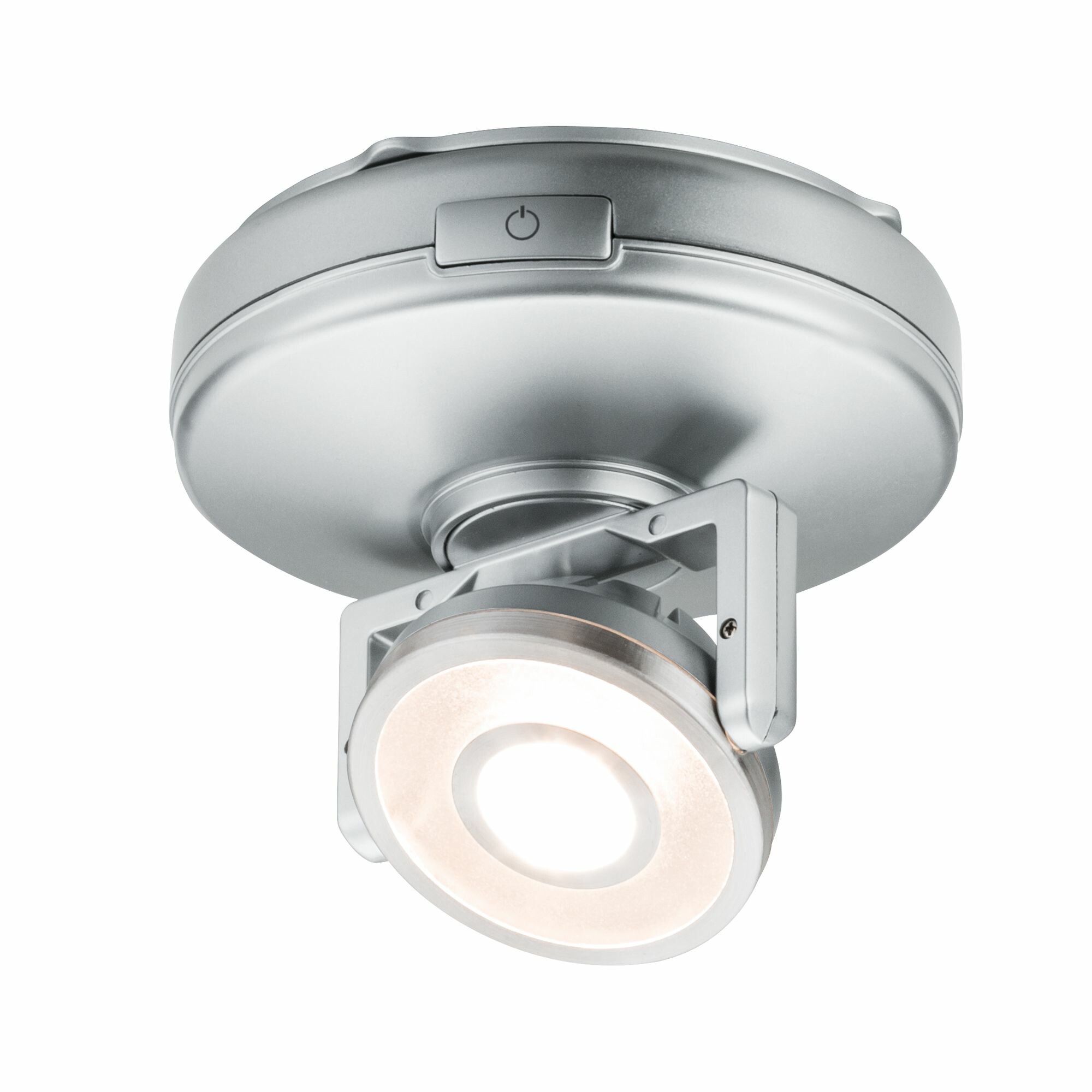 Paulmann LED Unterschrankleuchte Batterie Rotate inkl. Schalter   92mm 66lm  3000K dimmbar Chrom matt