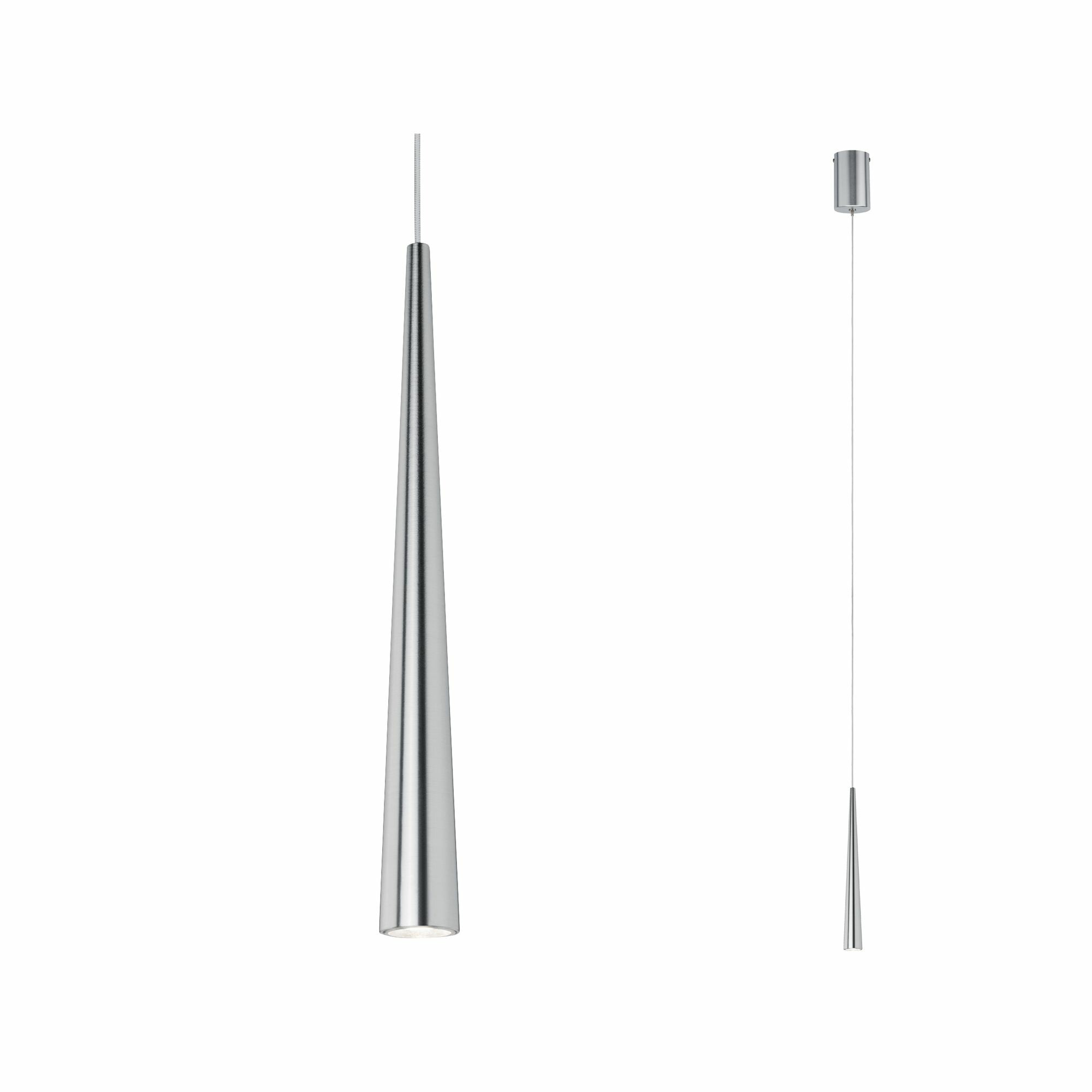 Paulmann LED Pendelleuchte Gutta   2700K 520lm 7W Alu gebürstet