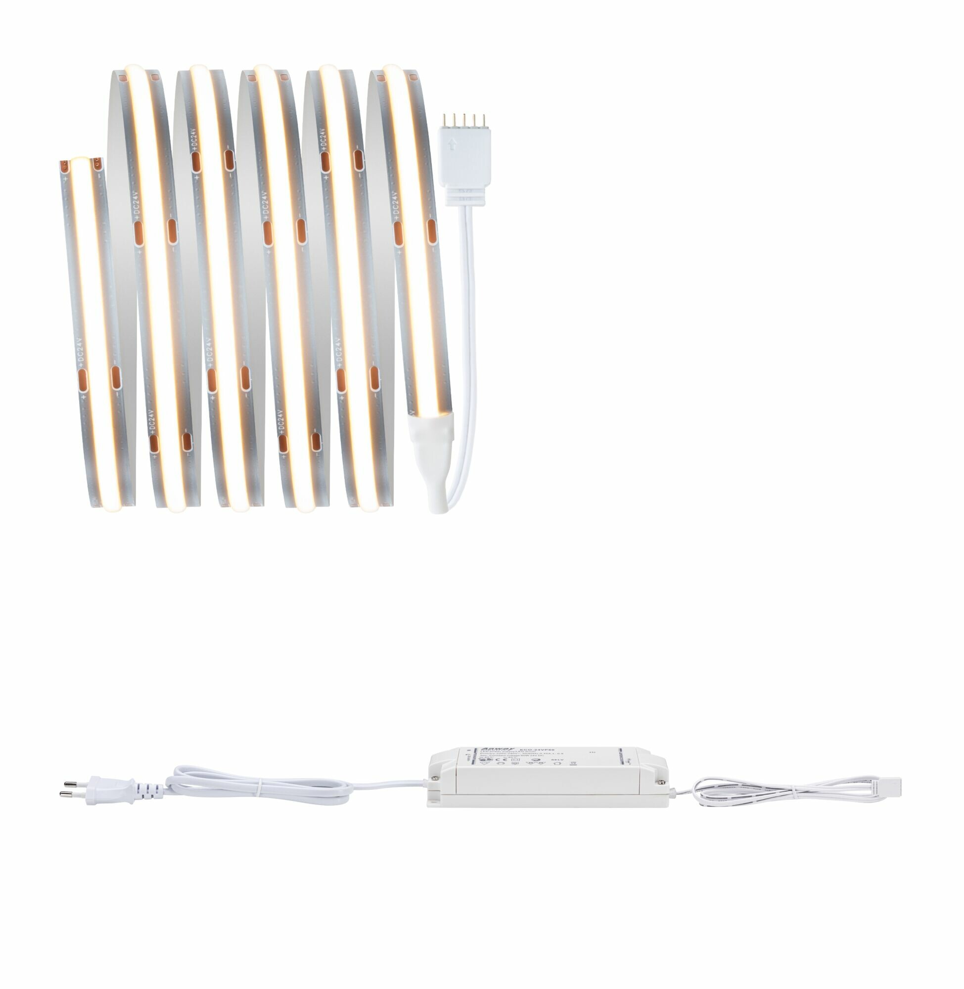 Paulmann MaxLED 1000 LED Strip Full-Line COB Basisset  1.5m   18W 1080lm/m 528LEDs/m 2700K 40VA