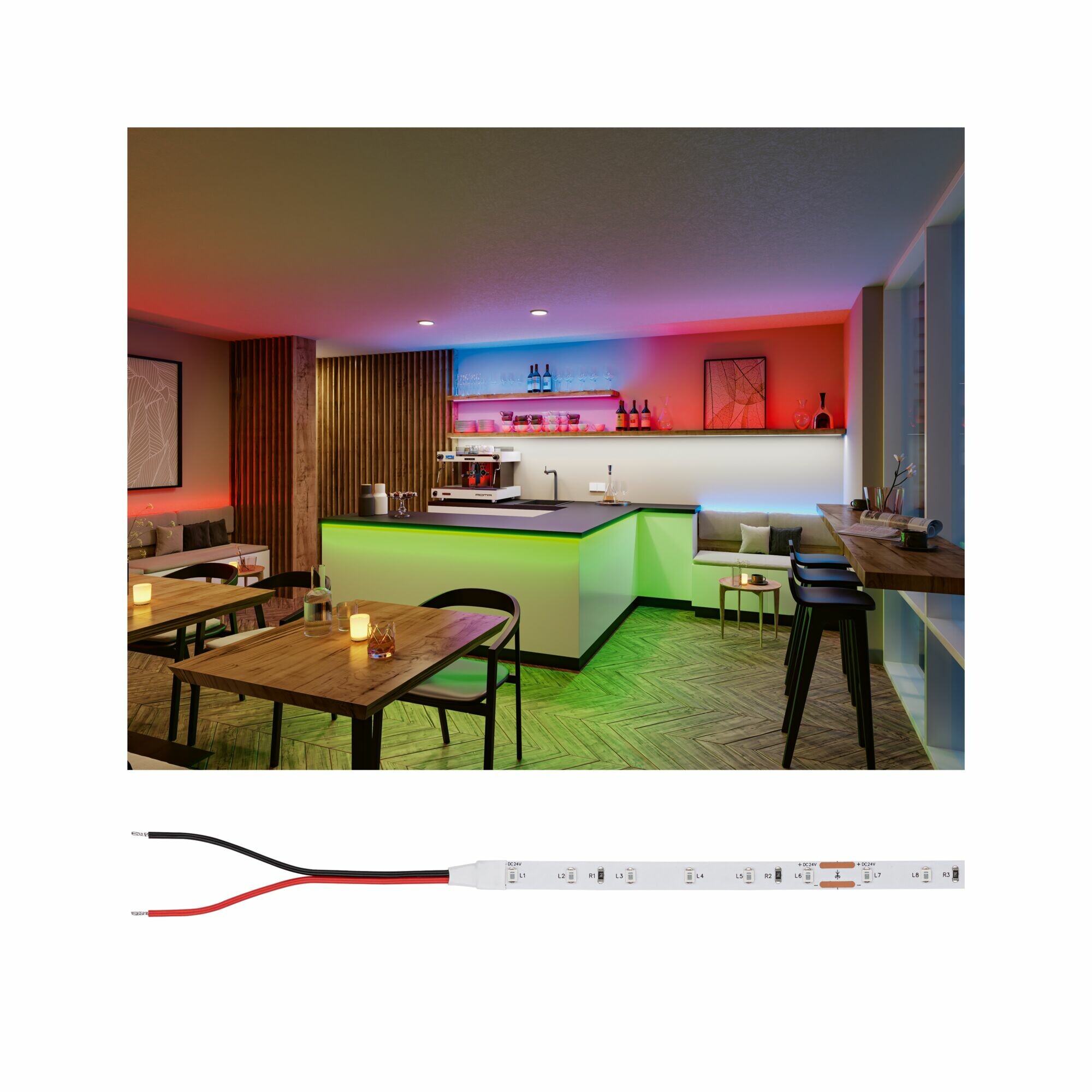 Paulmann ProStrip LED Strip Silver P25  LED grün 5m   20W 300lm/m 60LEDs/m